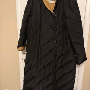 Vintage Bill Blass Black Puffer maxi coat